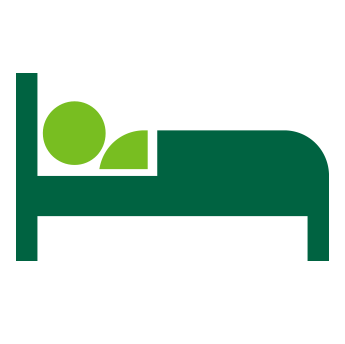 Illustration of patient in hospital bed