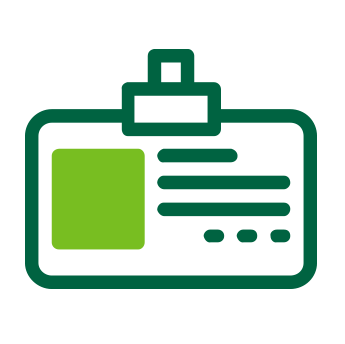 illustration of ID card